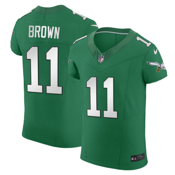 Men's Eagles Kelly Green Vapor Elite Jersey - All Stitched - Image 6