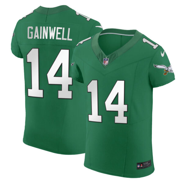 Men's Eagles Kelly Green Vapor Elite Jersey - All Stitched - Image 10
