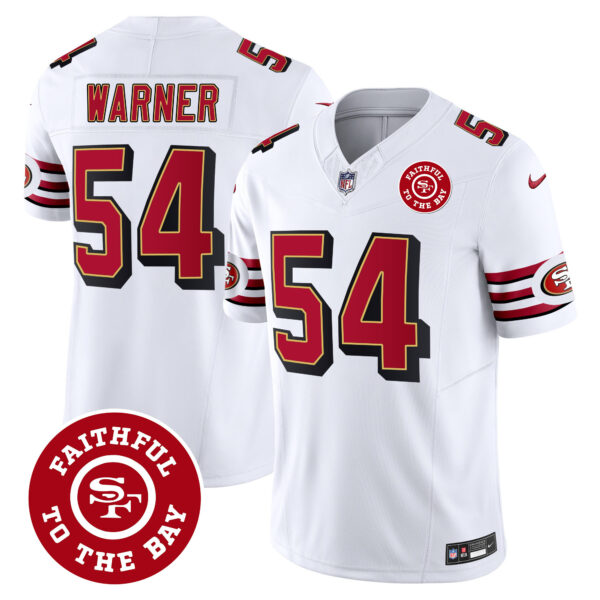 Men's 49ers Throwback Faithful To The Bay Patch Vapor Limited Jersey - All Stitched - Image 25