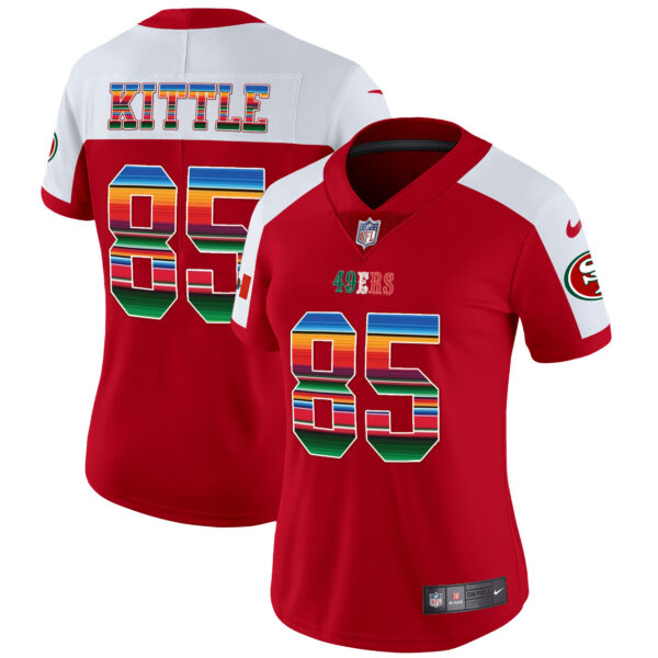 Women's 49ers Mexico Vapor Jersey V3 - All Stitched - Image 45