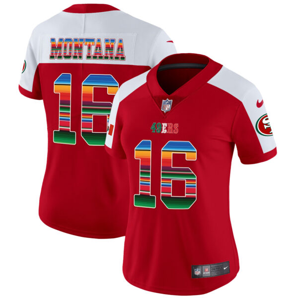 Women's 49ers Mexico Vapor Jersey V3 - All Stitched - Image 48