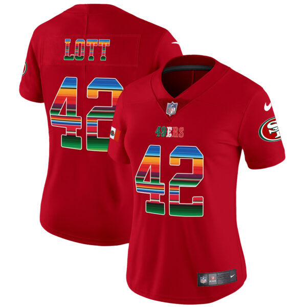 Women's 49ers Mexico Vapor Jersey V3 - All Stitched - Image 19