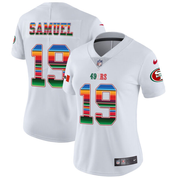 Women's 49ers Mexico Vapor Jersey V3 - All Stitched - Image 3