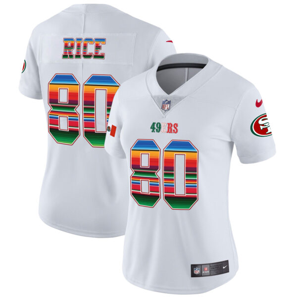Women's 49ers Mexico Vapor Jersey V3 - All Stitched - Image 6