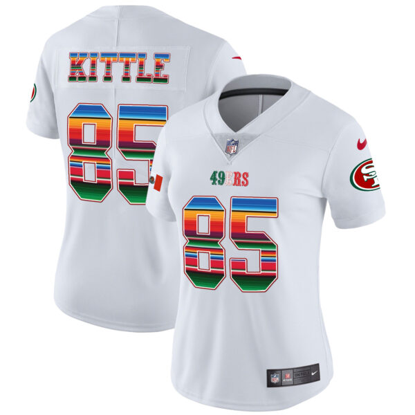 Women's 49ers Mexico Vapor Jersey V3 - All Stitched - Image 5