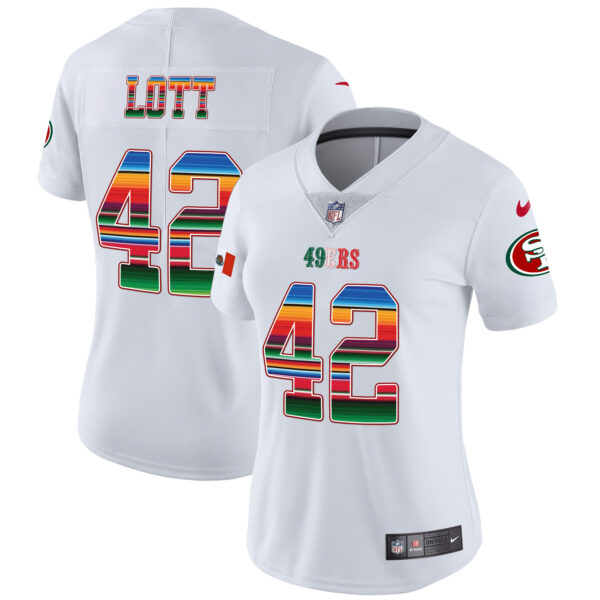 Women's 49ers Mexico Vapor Jersey V3 - All Stitched - Image 9