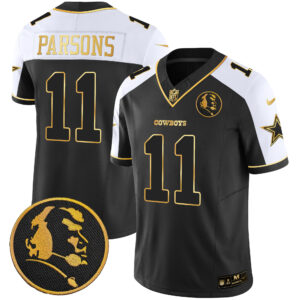 Men's Cowboys John Madden Patch Gold Vapor Jersey - All Stitched