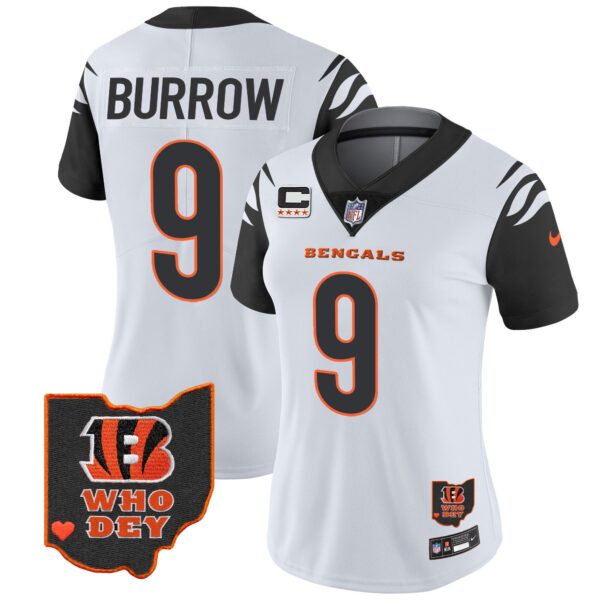 Women's Bengals Ohio Patch Vapor Limited Jersey V2 - All Stitched - Image 29
