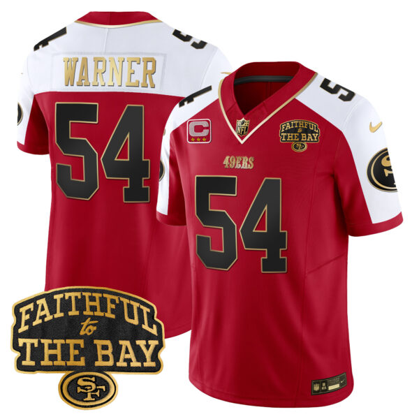 Men's 49ers Faithful To The Bay Patch Vapor Limited Jersey V8 - All Stitched - Image 45
