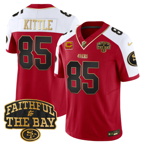 Men's 49ers Faithful To The Bay Patch Vapor Limited Jersey V8 - All Stitched - Image 44