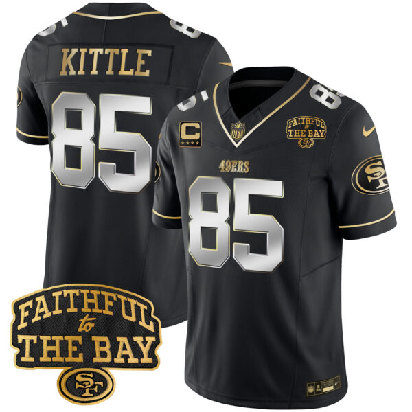 Men's 49ers Faithful To The Bay Patch Vapor Limited Jersey V8 - All Stitched - Image 34