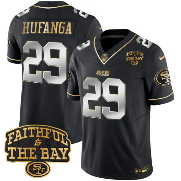 Men's 49ers Faithful To The Bay Patch Vapor Limited Jersey V8 - All Stitched - Image 40