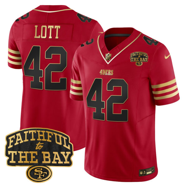 Men's 49ers Faithful To The Bay Patch Vapor Limited Jersey V8 - All Stitched - Image 19