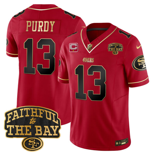 Men's 49ers Faithful To The Bay Patch Vapor Limited Jersey V8 - All Stitched - Image 23