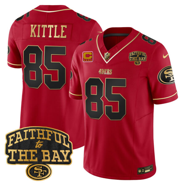 Men's 49ers Faithful To The Bay Patch Vapor Limited Jersey V8 - All Stitched - Image 24