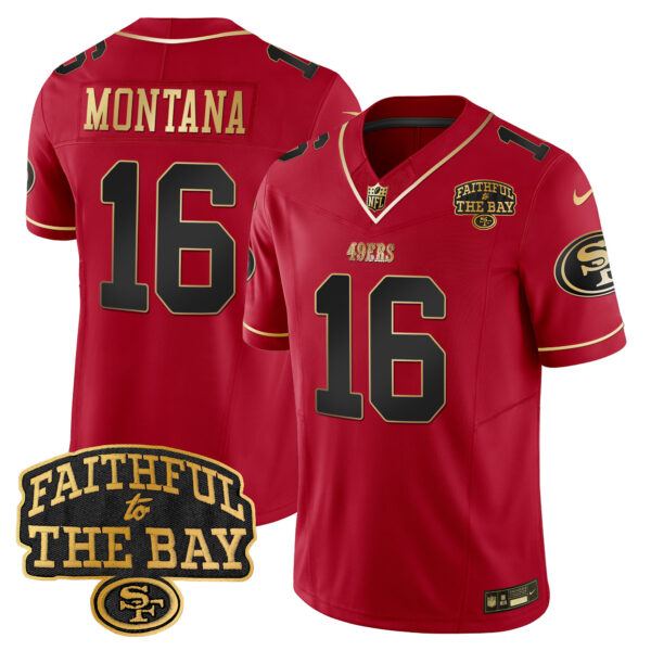 Men's 49ers Faithful To The Bay Patch Vapor Limited Jersey V8 - All Stitched - Image 28