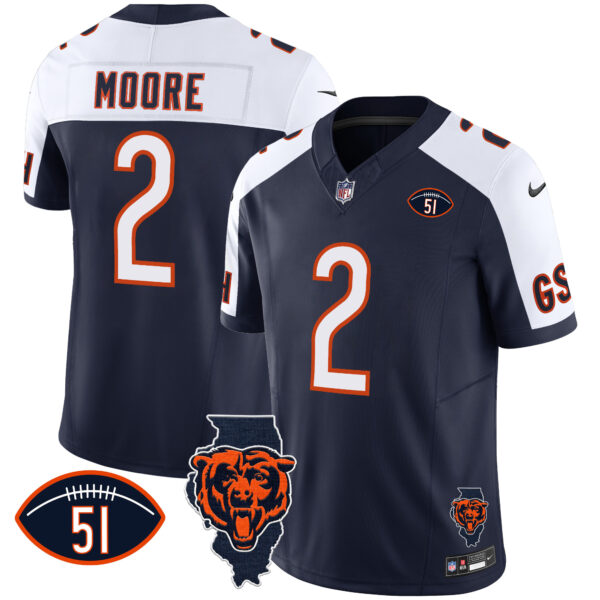 Men's Bears Illinois Patch Vapor Jersey - All Stitched - Image 5