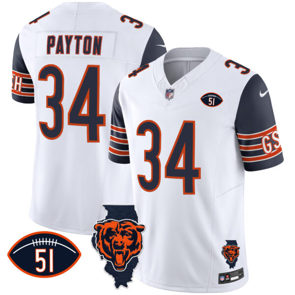 Men's Bears Illinois Patch Vapor Jersey - All Stitched - Image 34