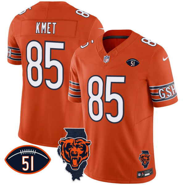 Men's Bears Illinois Patch Vapor Jersey - All Stitched - Image 28