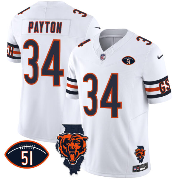 Men's Bears Illinois Patch Vapor Jersey - All Stitched - Image 20