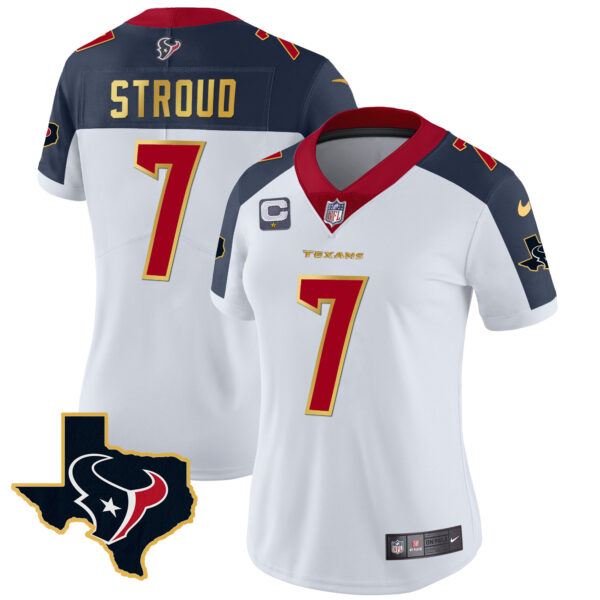 Women's Houston Texans Gold Trim Vapor Jersey - All Stitched - Image 31