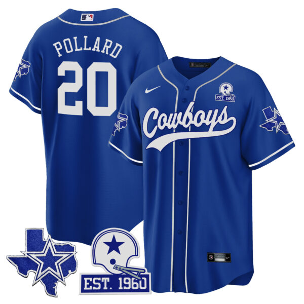 Men's Cowboys Texas Patch Baseball Jersey - All Stitched - Image 31