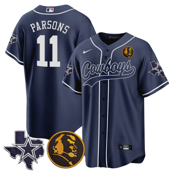 Men's Cowboys Texas & John Madden Patch Baseball Jersey - All Stitched - Image 9