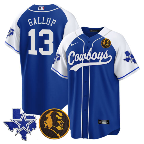 Men's Cowboys Texas & John Madden Patch Baseball Jersey - All Stitched - Image 37