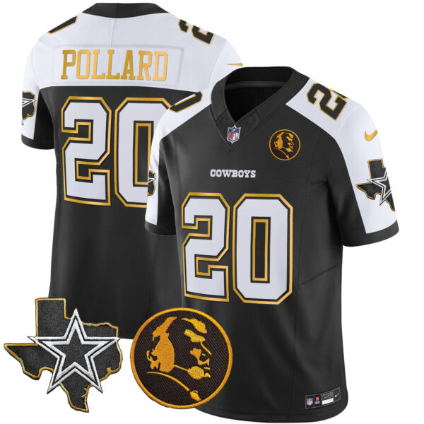 Men's Cowboys Texas & John Madden Patch Gold Trim Vapor Jersey - All Stitched - Image 14