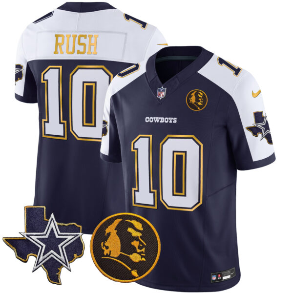 Men's Cowboys Texas & John Madden Patch Gold Trim Vapor Jersey - All Stitched - Image 6