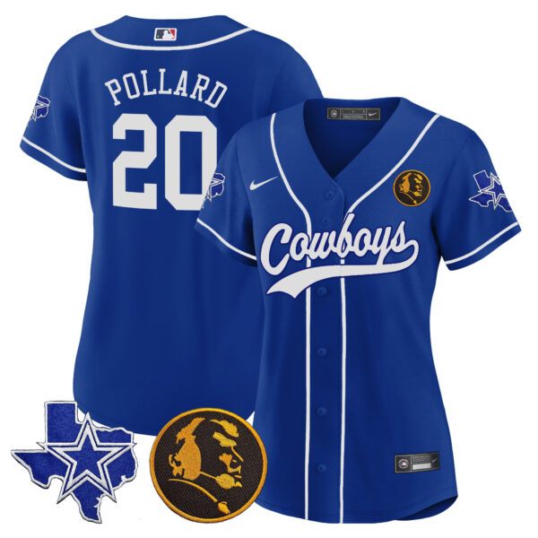 Women's Cowboys Texas & John Madden Patch Baseball Jersey - All Stitched - Image 31