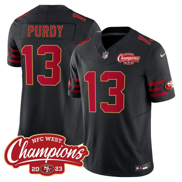 Men's 49ers Throwback NFC West Champions Patch Vapor Jersey - All Stitched - Image 23