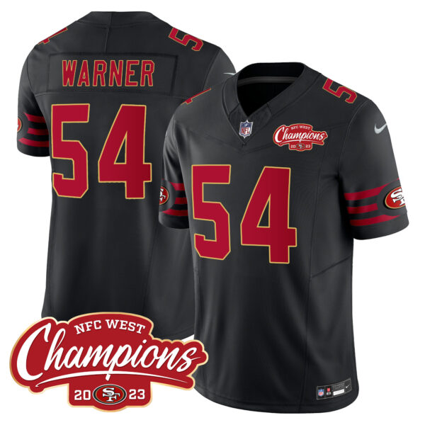 Men's 49ers Throwback NFC West Champions Patch Vapor Jersey - All Stitched - Image 25
