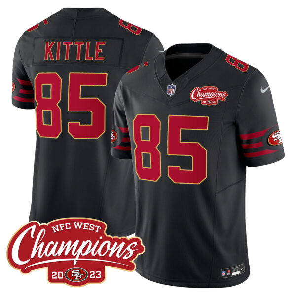Men's 49ers Throwback NFC West Champions Patch Vapor Jersey - All Stitched - Image 24