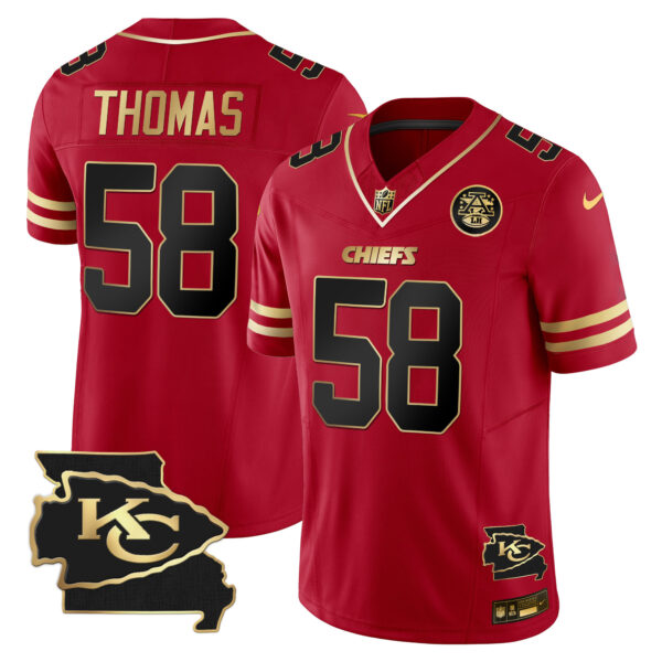 Men's Chiefs Missouri Patch Vapor Limited Jersey - All Stitched - Image 16