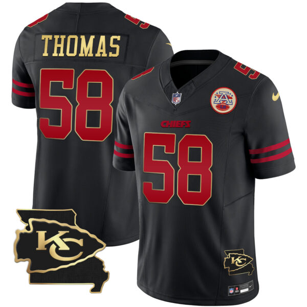 Men's Chiefs Missouri Patch Vapor Limited Jersey - All Stitched - Image 28