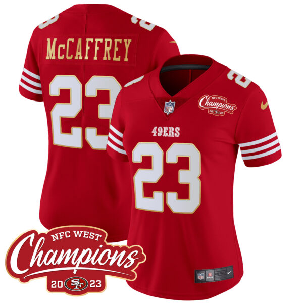 Women's 49ers NFC West Champions Gold Trim Vapor Jersey - All Stitched - Image 41