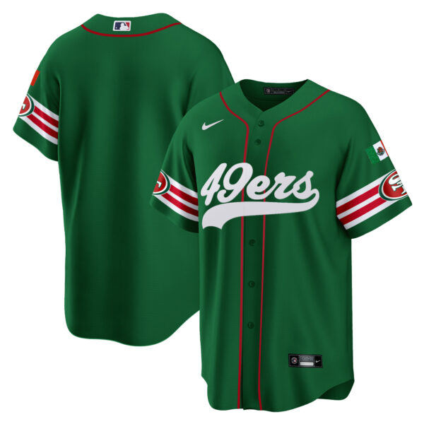Men's 49ers Mexico Baseball Jersey - All Stitched - Image 41