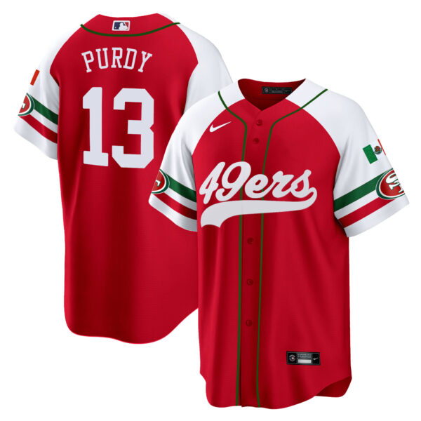 Men's 49ers Mexico Baseball Jersey - All Stitched - Image 55