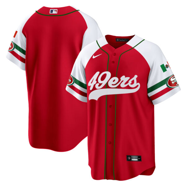 Men's 49ers Mexico Baseball Jersey - All Stitched - Image 61
