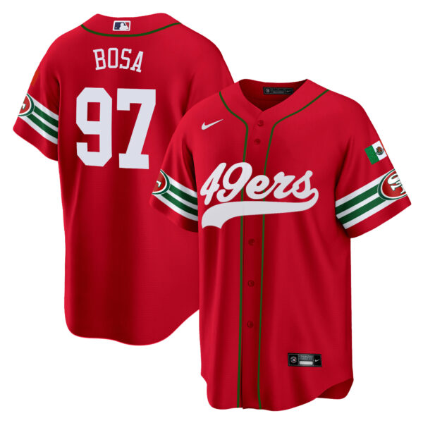 Men's 49ers Mexico Baseball Jersey - All Stitched - Image 28