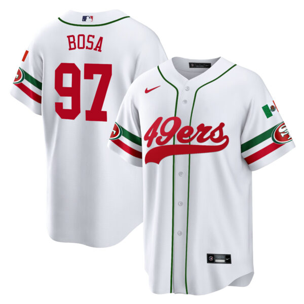 Men's 49ers Mexico Baseball Jersey - All Stitched - Image 7