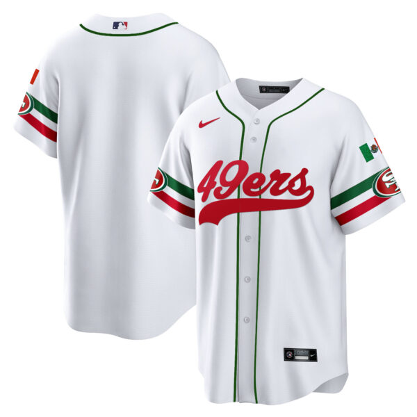 Men's 49ers Mexico Baseball Jersey - All Stitched - Image 10