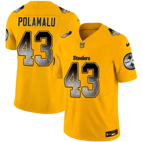 Men's Steelers Arch Smoke Vapor Jersey V3 - All Stitched - Image 34