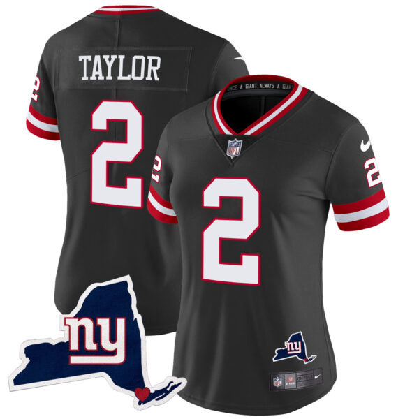 Women's Giants New York State Map Patch Limited Jersey V2 - All Stitched - Image 29
