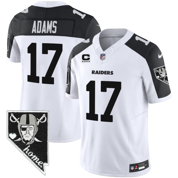 Men's Raiders Nevada Home Patch Vapor Jersey - All Stitched - Image 33