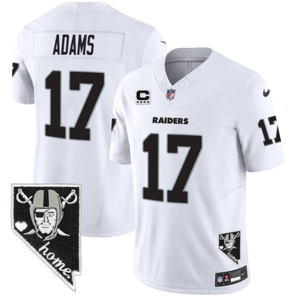 Men's Raiders Nevada Home Patch Vapor Jersey - All Stitched - Image 17