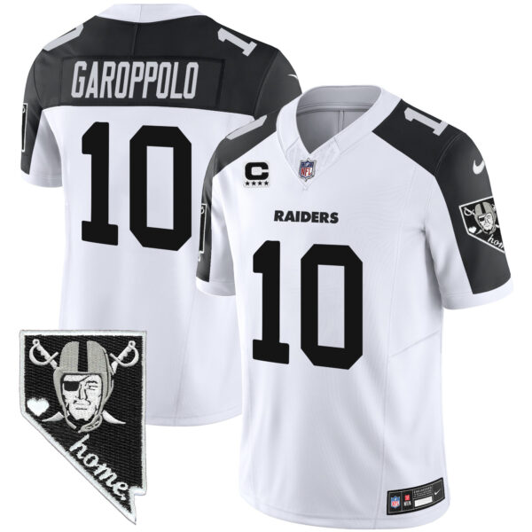 Men's Raiders Nevada Home Patch Vapor Jersey - All Stitched - Image 34