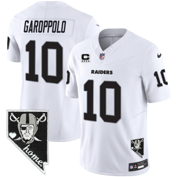 Men's Raiders Nevada Home Patch Vapor Jersey - All Stitched - Image 18