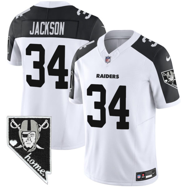 Men's Raiders Nevada Home Patch Vapor Jersey - All Stitched - Image 37